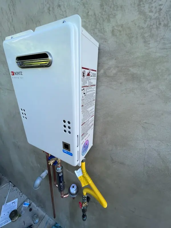 Tankless water heater installation for Redding Ridge homes