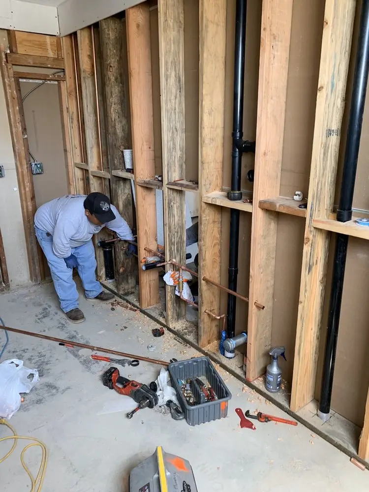 Commercial rough-in plumbing for Water Heater Replacement in Redding Ridge